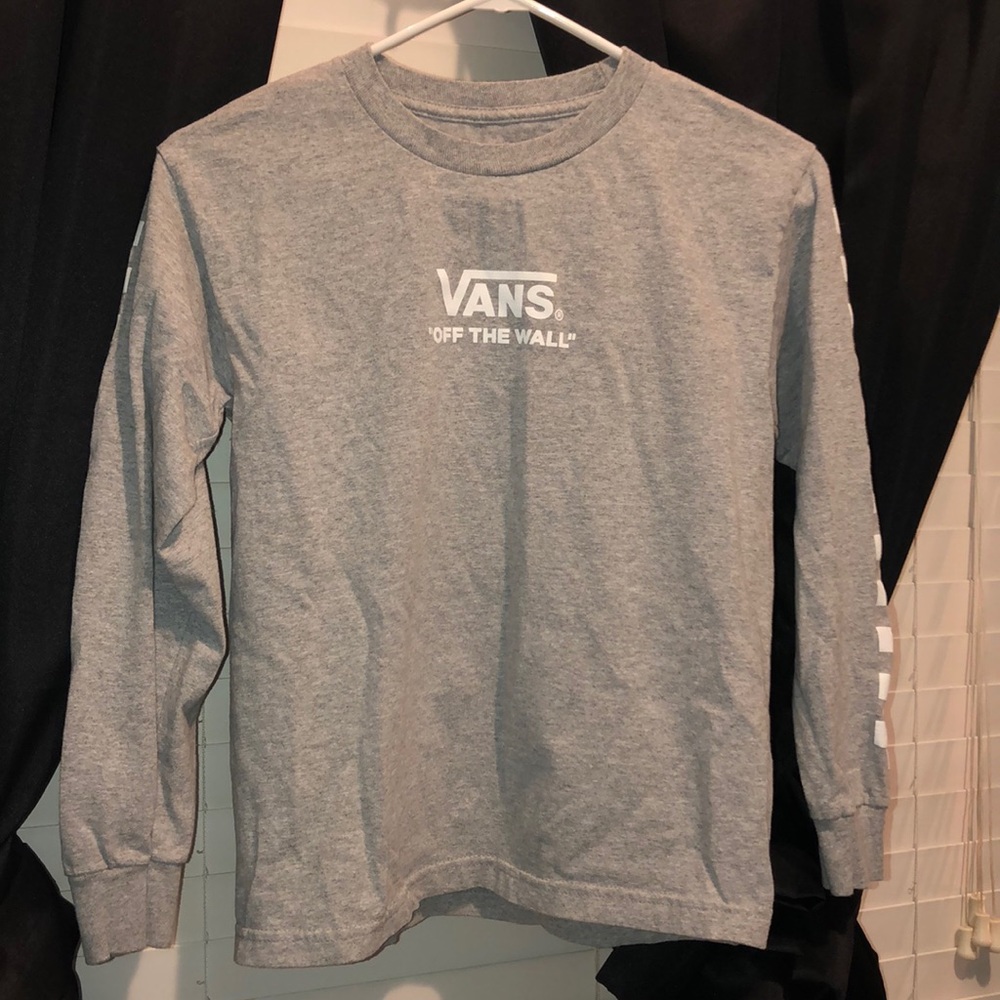 Vans crop top long sleeve shirt
